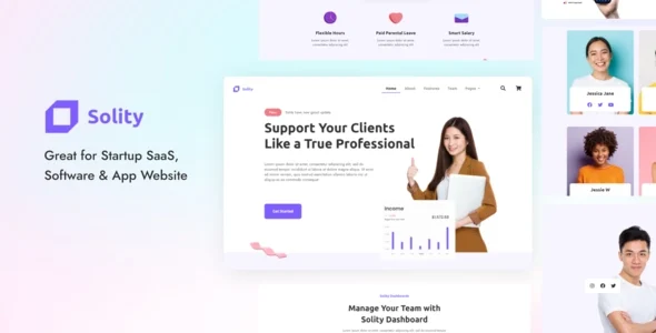 Solity - SaaS & Startup Elementor Template Kit