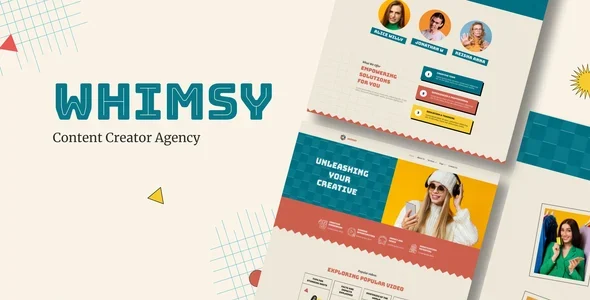 Whimsy - Content Creator Agency Template Kit