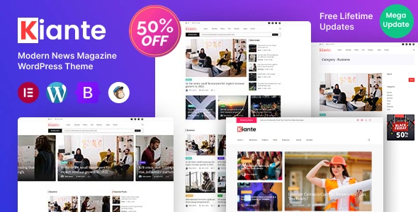 Kiante - Newspaper Magazine Blog Modern WordPress