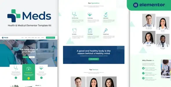 Meds - Health & Medical Elementor Template Kit