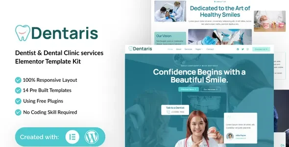 Dentaris - Dentis & Dental Clinic Service Elementor Template Kit