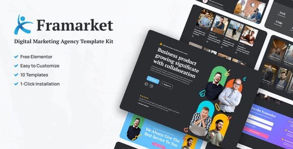 Framarket - Digital Marketing Elementor Template Kit