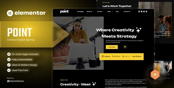 Point - Creative Digital Agency Elementor Template Kit