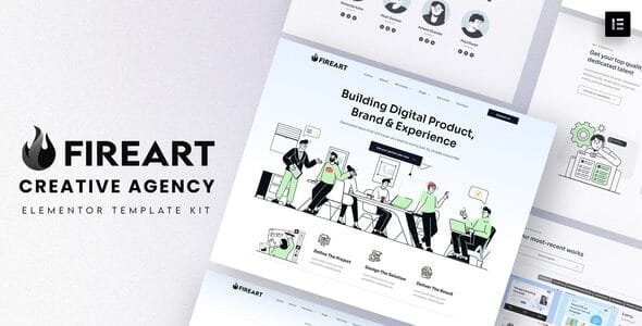 Fireart - Creative Agency Elementor Template Kit