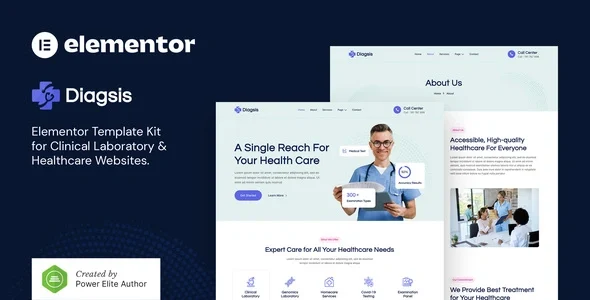 Diagsis – Clinical Laboratory & Healthcare Elementor Template Kit